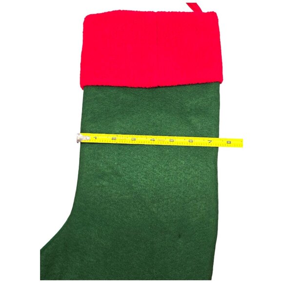 Set Of 3 Christmas Stocking 3D Felt 18" Santa & Snowman Appliqués Decorations - Picture 16 of 16
